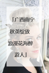 广西南宁秋英绽放 浪漫花海醉游人
