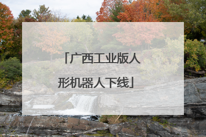广西工业版人形机器人下线