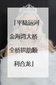 平陆运河金海湾大桥全桥拱肋顺利合龙