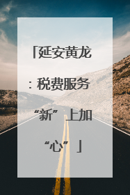 延安黄龙：税费服务“新”上加“心”