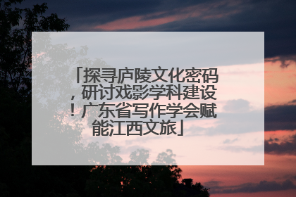 探寻庐陵文化密码，研讨戏影学科建设！广东省写作学会赋能江西文旅