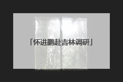 怀进鹏赴吉林调研