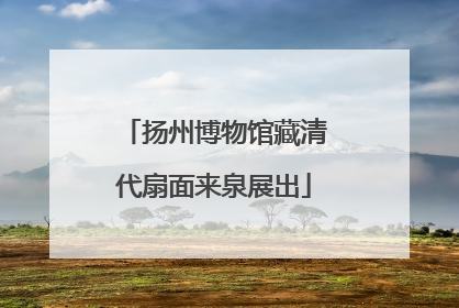 扬州博物馆藏清代扇面来泉展出