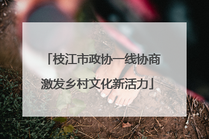 枝江市政协一线协商激发乡村文化新活力