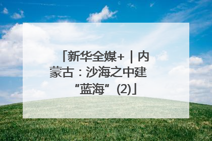 新华全媒+｜内蒙古：沙海之中建“蓝海”(2)