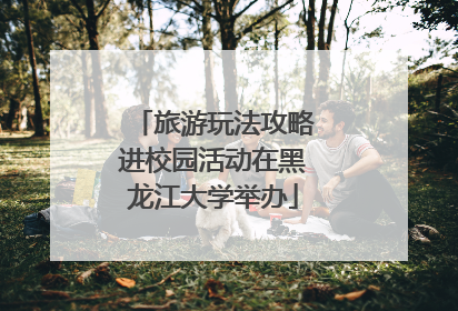 旅游玩法攻略进校园活动在黑龙江大学举办