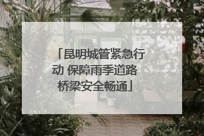 昆明城管紧急行动 保障雨季道路桥梁安全畅通