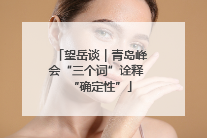望岳谈｜青岛峰会“三个词”诠释“确定性”