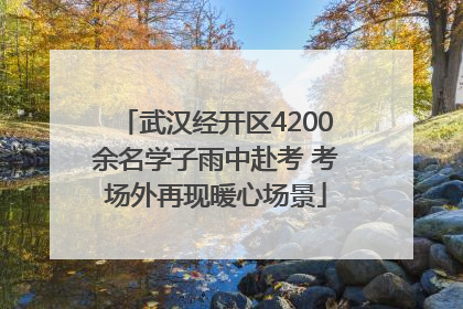武汉经开区4200余名学子雨中赴考 考场外再现暖心场景