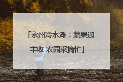 永州冷水滩：蔬果迎丰收 农园采摘忙