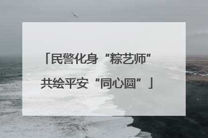 民警化身“粽艺师” 共绘平安“同心圆”