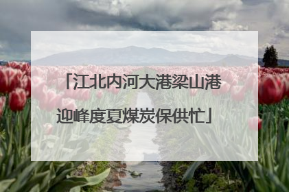 江北内河大港梁山港迎峰度夏煤炭保供忙