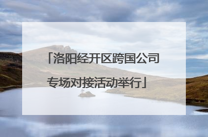洛阳经开区跨国公司专场对接活动举行