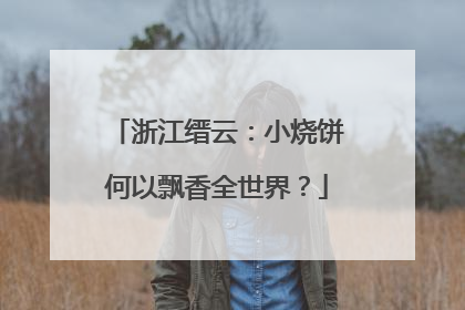 浙江缙云：小烧饼何以飘香全世界？