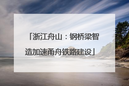 浙江舟山：钢桥梁智造加速甬舟铁路建设