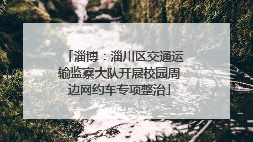 淄博：淄川区交通运输监察大队开展校园周边网约车专项整治