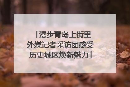 漫步青岛上街里 外媒记者采访团感受历史城区焕新魅力