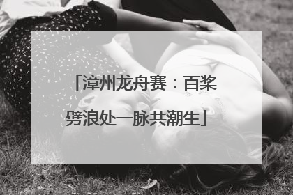 漳州龙舟赛：百桨劈浪处一脉共潮生