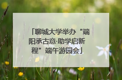 聊城大学举办“端阳承古意·助学启新程”端午游园会