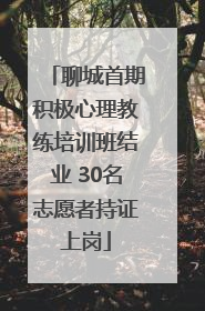 聊城首期积极心理教练培训班结业 30名志愿者持证上岗