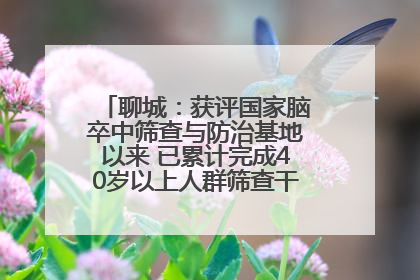聊城：获评国家脑卒中筛查与防治基地以来 已累计完成40岁以上人群筛查干预40余万人次