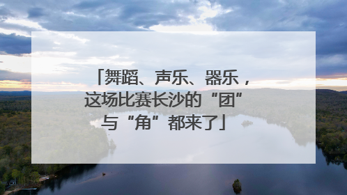 舞蹈、声乐、器乐，这场比赛长沙的“团”与“角”都来了