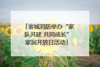 襄城消防举办“家队共建 共同成长”家属开放日活动
