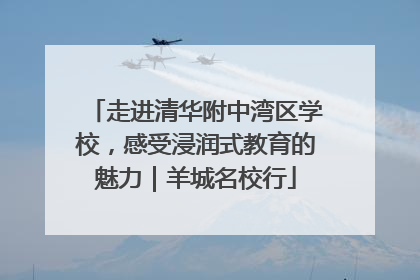走进清华附中湾区学校，感受浸润式教育的魅力｜羊城名校行