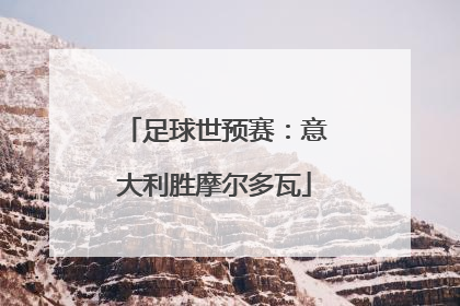 足球世预赛：意大利胜摩尔多瓦