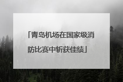 青岛机场在国家级消防比赛中斩获佳绩