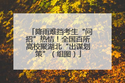 降雨难挡考生“问招”热情！全国百所高校聚湖北“出谋划策”（组图）