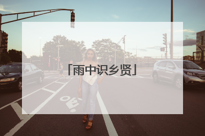雨中识乡贤