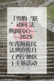雪豹“跃”动间 法典润民心——2025年青海省民法典宣传月（西宁地区）主场活动见闻