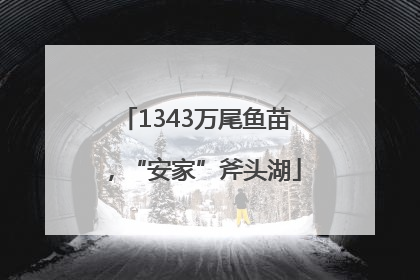 1343万尾鱼苗，“安家”斧头湖