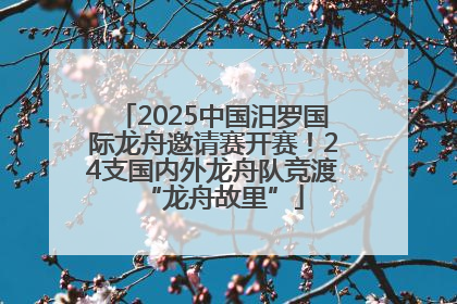 2025中国汨罗国际龙舟邀请赛开赛！24支国内外龙舟队竞渡“龙舟故里”
