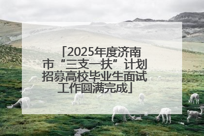 2025年度济南市“三支一扶”计划招募高校毕业生面试工作圆满完成