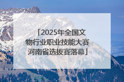 2025年全国文物行业职业技能大赛河南省选拔赛落幕