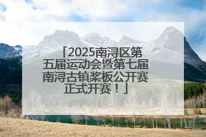 2025南浔区第五届运动会暨第七届南浔古镇桨板公开赛正式开赛！