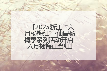 2025浙江“六月杨梅红”·仙居杨梅季系列活动开启 六月杨梅正当红
