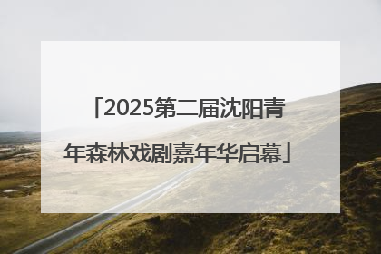 2025第二届沈阳青年森林戏剧嘉年华启幕