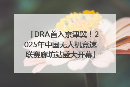 DRA首入京津冀！2025年中国无人机竞速联赛廊坊站盛大开幕