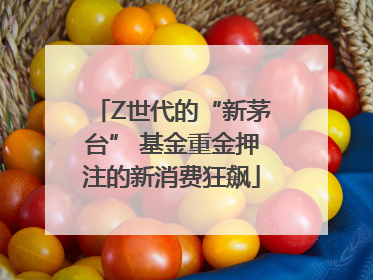 Z世代的“新茅台” 基金重金押注的新消费狂飙